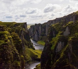 Canyon in South Iceland
